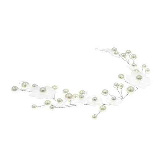 Haarketting ornament speciaal bloemen transparant