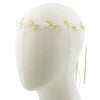 Haarketting met witte bloemen en lint