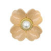 Haarklem bruin luxe flower