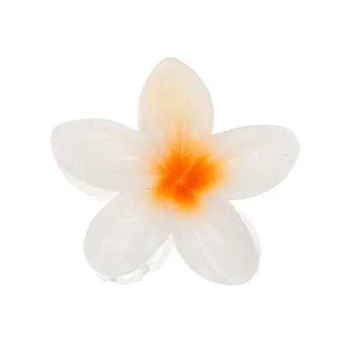 Haarklem glanzende bloem wit
