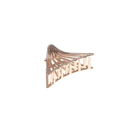 Haarklem goudkleurig klein schelp voor dun haar.