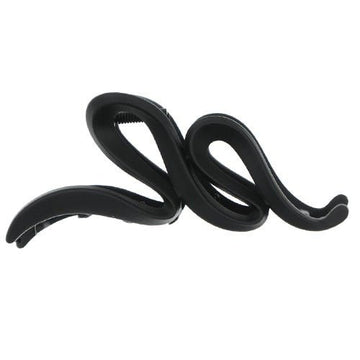 Haarklem swirl zwart