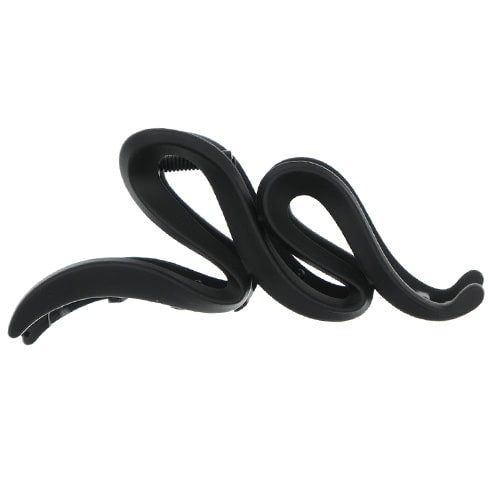 Haarklem swirl zwart