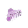 Haarklem trendy roze met zwarte rand