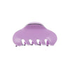 Haarklem trendy roze met zwarte rand
