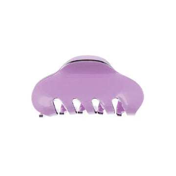 Haarklem trendy roze met zwarte rand
