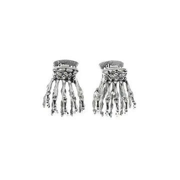 Haarklemmetjes Halloween hand bone voor dun haar.
