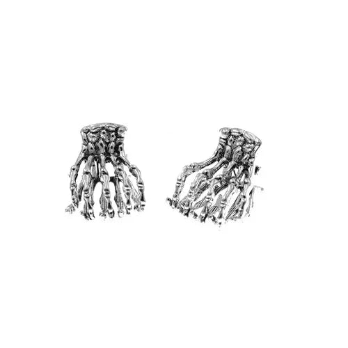 Haarklemmetjes Halloween hand bone