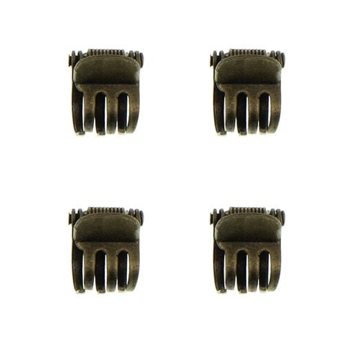 Haarklemmetjes klein bronskleurig 4 stuks
