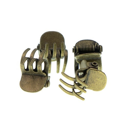 Haarklemmetjes klein bronskleurig 4 stuks
