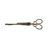 Haarschuifje vintage schaar goudkleurig