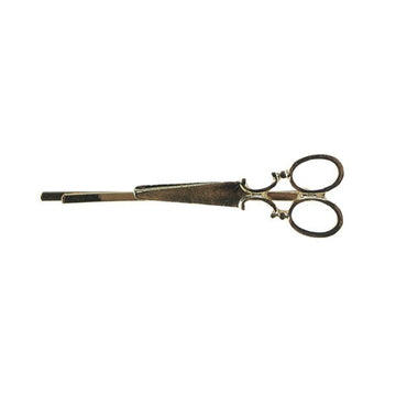 Haarschuifje vintage schaar goudkleurig