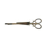 Haarschuifje vintage schaar goudkleurig