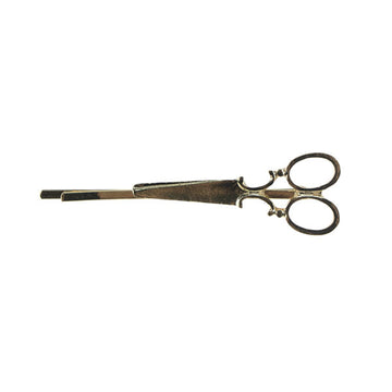Haarschuifje vintage schaar goudkleurig