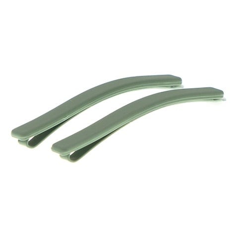 Haarschuifjes basic mat groen