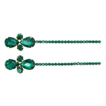 Haarschuifjes elegant groen