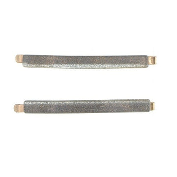 Haarschuifjes grijs glitter