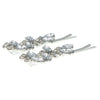 Haarschuifjes zilverkleurig strass steentjes