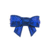 Haarstrikje klein pailletten in de kleur donkerblauw