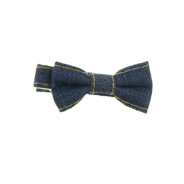 Haarstrikje klein spijkerstof blauw