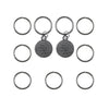 Hair rings 9 stuks met 2 bedels tree of life
