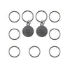 Hair rings 9 stuks met 2 bedels tree of life