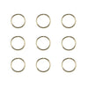 Hair rings set 9 stuks goudkleurig