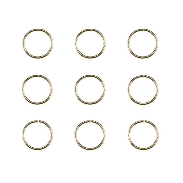 Hair rings set 9 stuks goudkleurig