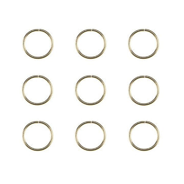 Hair rings set 9 stuks goudkleurig