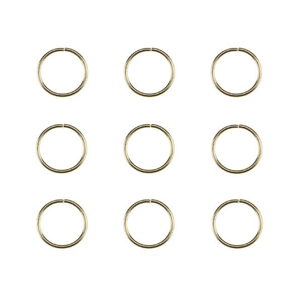 Hair rings set 9 stuks goudkleurig