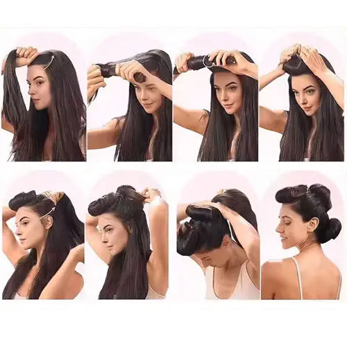 Heatless hair curlers satijn 3 stuks