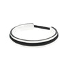 Luxe armband met haarelastiek zilverkleurig