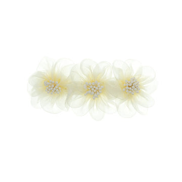 Patentspeld met organza bloemen