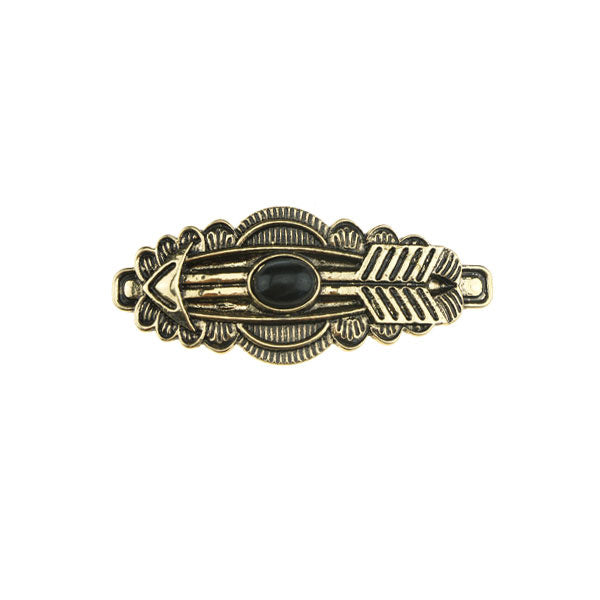 Patent speld art deco stijl goudkleurig