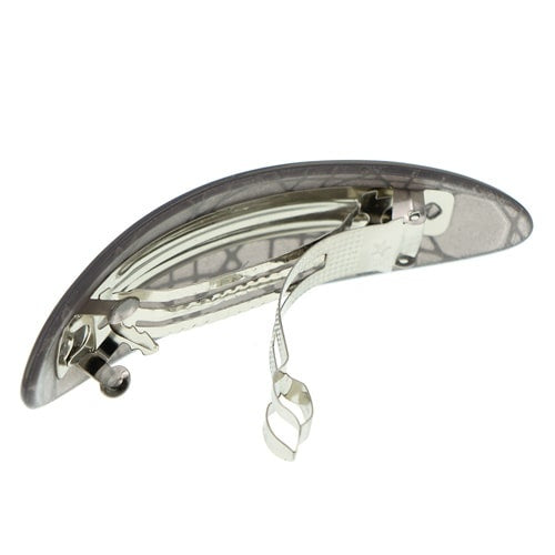 Patent speld grijs ovaal glitter