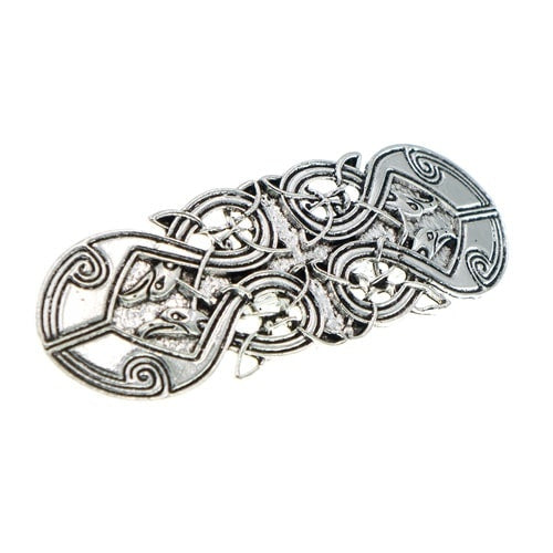 Patent speld zilverkleurig tribal adelaar
