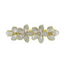 Patentspeld met bloemen goudkleurig