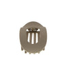 Platte haarklem beige
