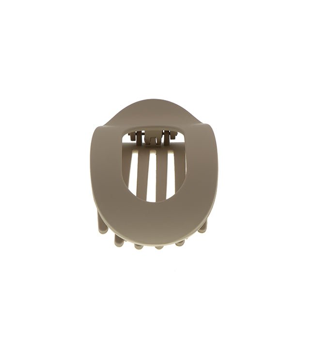 Platte haarklem beige