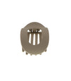 Platte haarklem beige