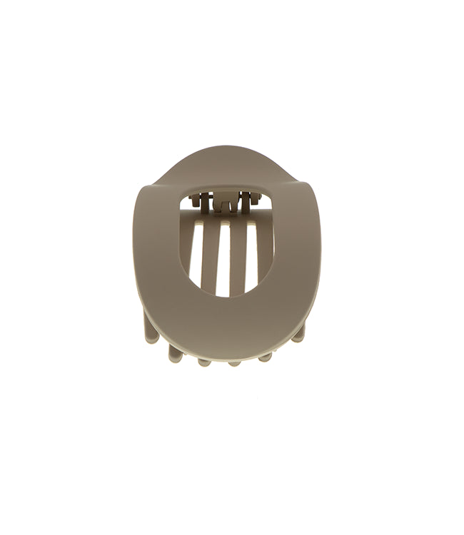 Platte haarklem beige