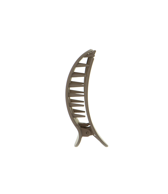 Platte haarklem beige
