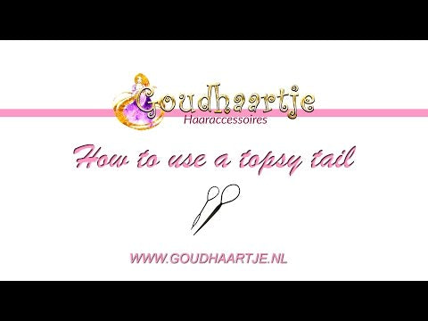 Topsy Tail in de kleur zwart set van 2 stuks