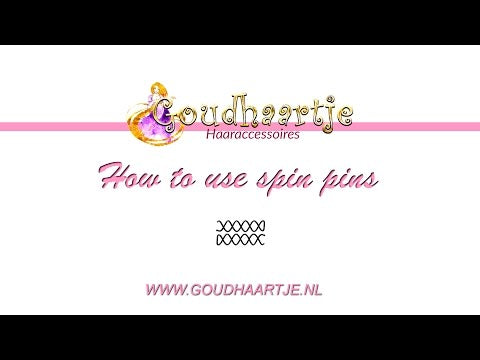 Haarspiraal voor haar opsteken set van 2 stuks goudkleurig