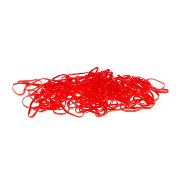Rasta elastiekjes 150 stuks rood