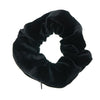 Scrunchie met opbergvakje velvet zwart