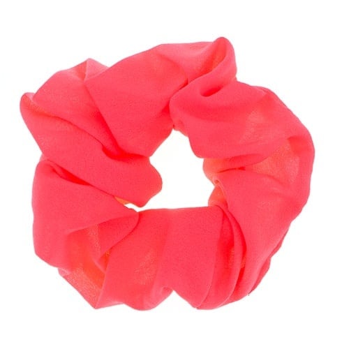 Scrunchie neon roze