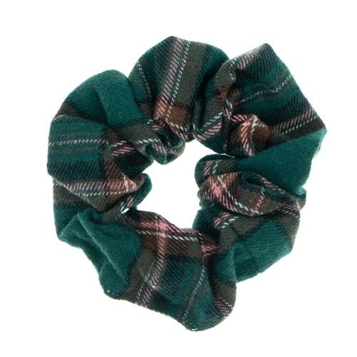 Scrunchie ruit donkergroen