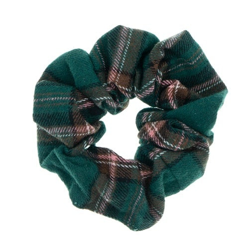 Scrunchie ruit donkergroen