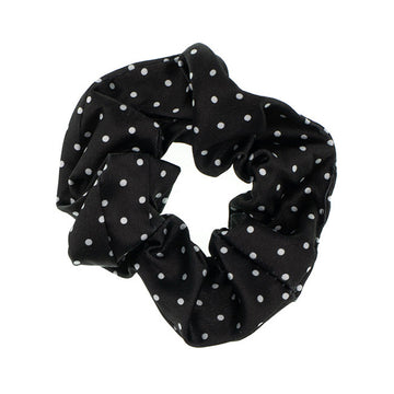 Scrunchie stippen zwart